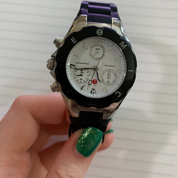 Brand New Michele Tahitian Black Jelly Watch main image 5